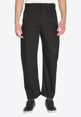 Lemaire Twisted Belted Pants Black PA326-LD1055-BK999