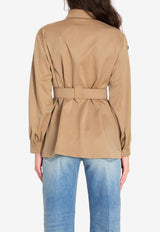 Max Mara Agenzia Belted Wool Shirt Camel 2611041211600-10321-001