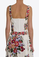 Dolce & Gabbana Floral Print Bustier Top Multicolor F7BB1T-HS5UU-HA5ZO