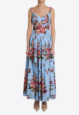 Dolce & Gabbana Floral Print Maxi Dress Multicolor F6TTHT-HS5UU-HC5ZO