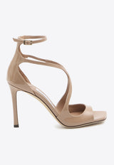 Jimmy Choo Azia 95 Patent Leather Sandals Pink AZIA95-PAT-BALLET PINK