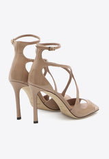 Jimmy Choo Azia 95 Patent Leather Sandals Pink AZIA95-PAT-BALLET PINK
