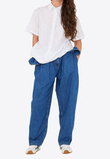 Loewe Draped Buttoned Shirt White S540Y05XD2--2100