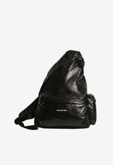Balenciaga Asymmetric Explorer Backpack Black 853255-1VG7X-1090