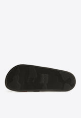 Moncler Basile Slides with Embossed-Logo Multicolor L109A4C00030-01A49-998