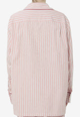 Dolce & Gabbana Striped Poplin Shirt Pink F5U28T-FR517-S8051