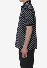 Gucci GG Jacquard Pique Polo T-shirt Blue 788024-XJHH7-4137