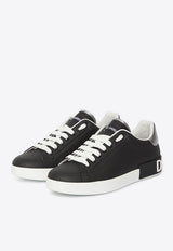Dolce & Gabbana Portofino Low-Top Sneakers Black CS2216-AH527-8B979