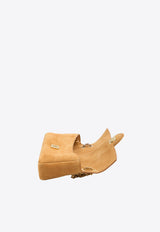 Jacquemus Le Bambino Suede Chaine Shoulder Bag Camel BAW00453AC-09A04-830