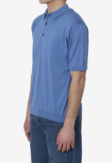 John Smedley Adrian Polo T-shirt Blue ADRIAN--SKY BLUE