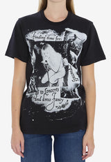Dolce & Gabbana Printed Jersey T-shirt Black F8V90T-GDDH4-S9000
