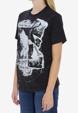 Dolce & Gabbana Printed Jersey T-shirt Black F8V90T-GDDH4-S9000