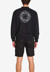 Stone Island Compass Print Sweatshirt Black L1S156100001-S0283-V0029