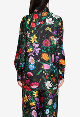 Gucci Floral Print Silk Twill Shirt Multicolor 864570-ZAUU8-1066