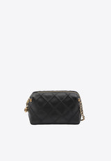 Tory Burch Fleming Soft Quilted Nappa Crossbody Bag Black 169226--001