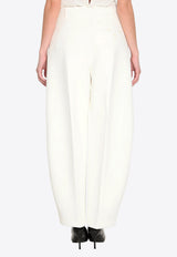 Jacquemus Ovalo Wide-Leg Pants White PAW00079A-W00531-100