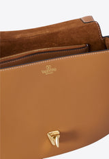 Valentino Small Ohval Calf Leather Shoulder Bag Almond 5W2B0N88-1VC-KEL