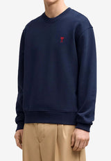 AMI PARIS Ami De Coeur Sweatshirt Blue BFUSW035-730-430
