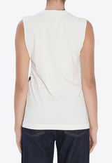 Dolce & Gabbana Printed Jersey Top White F8V99T-GDDHY-S9000