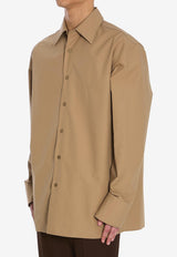 Gucci Oversized Long-Sleeved Shirt Beige 823830-Z7AMD-2319