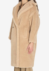 Max Mara Tedgirl Double-Breasted Teddy Coat Beige 2611011011600-10501-029