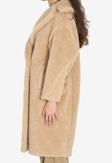 Max Mara Tedgirl Double-Breasted Teddy Coat Beige 2611011011600-10501-029