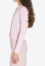 Max Mara Medeola Wool-Blend Cardigan Pink 2611341061600-12019-014
