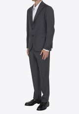 Tagliatore Single-Breasted Wool Suit Gray 2SMC22B01-060075-S3010