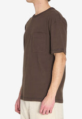 Lemaire Boxy Crewneck T-shirt Brown TS0010-LJ1010-BR512
