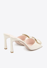 Roger Vivier Trompette 85 Patent Leather Mules Cream RVW60337750-D1P-C019
