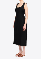 Jacquemus Tablier Midi Dress Black DRW00736A-W00746-990