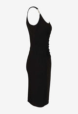 Versace Medusa Ruched Dress Black 1022606-1A14475-1B000