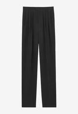 Saint Laurent Habotai Silk Pants Black 856580-Y6J78-1000