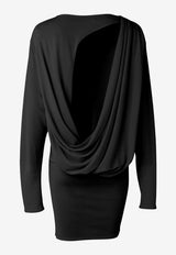Jacquemus Mistral Draped Mini Dress Black DRW00823A-J00253-990