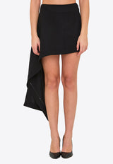 Loewe Mini Draped Skirt Black S540Y08XCT--1100