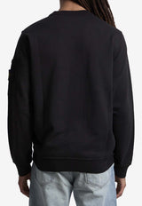 Stone Island Logo Patch Crewneck Sweatshirt Black L1S156100019-S0410-V0029