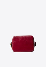 Versace Medusa Grained Leather Bucket Bag Red 1023460-1A17453-1RF1J