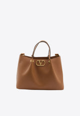 Valentino Medium VLogo Signature Tote Bag Camel 8W2B0T01-LSX-CAC