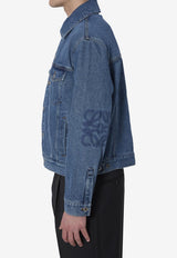 Loewe Anagram Denim Trucker Jacket Blue H526Y50X32--5320