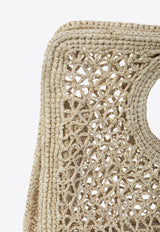 Jacquemus Small La Croisière Raffia Handbag Beige BAW00421A-W00513-142