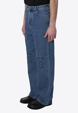 Loewe Anagram Baggy Jeans Blue H526Y11X97--5320