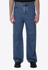 Loewe Anagram Baggy Jeans Blue H526Y11X97--5320
