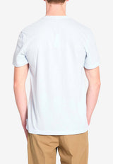 James Perse Basic Crewneck T-shirt Sky Blue MLJ3311--MEM