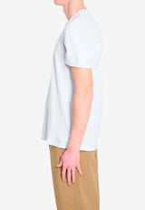 James Perse Basic Crewneck T-shirt Sky Blue MLJ3311--MEM