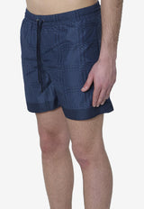 Gucci Printed Swim Shorts Blue 856212-XHALB-4119