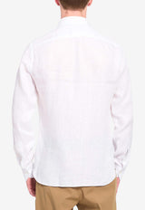 Borriello Napoli Marechiaro Linen Shirt White 22019 MARE--1