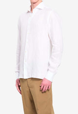 Borriello Napoli Marechiaro Linen Shirt White 22019 MARE--1