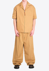 Loewe Zip-Up Casual Shirt Beige H526Y05WGE--3430