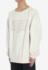 Maison Margiela Logo Crewneck Sweatshirt Beige S50GU0230-M25017-103