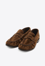 Saint Laurent Le Loafer Suede Loafers Brown 818908-27DTT-2319